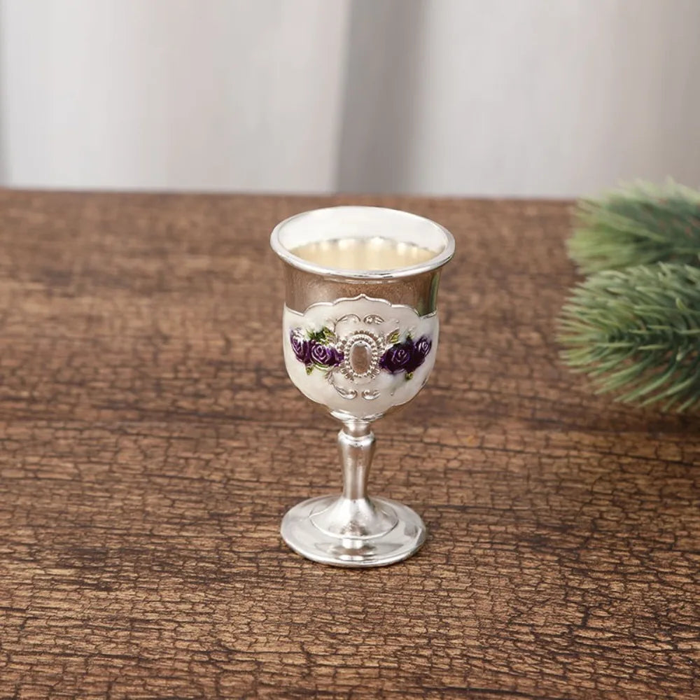 Gold Vintage Wine Glasses European-style Drinkware Beverage Goblet Metal Tableware Accessories White Wine Cup Home Party