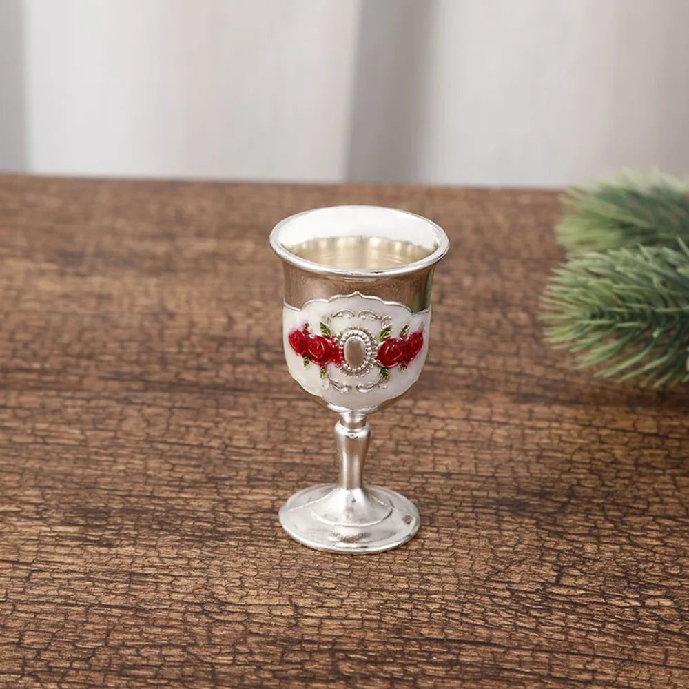 Gold Vintage Wine Glasses European-style Drinkware Beverage Goblet Metal Tableware Accessories White Wine Cup Home Party